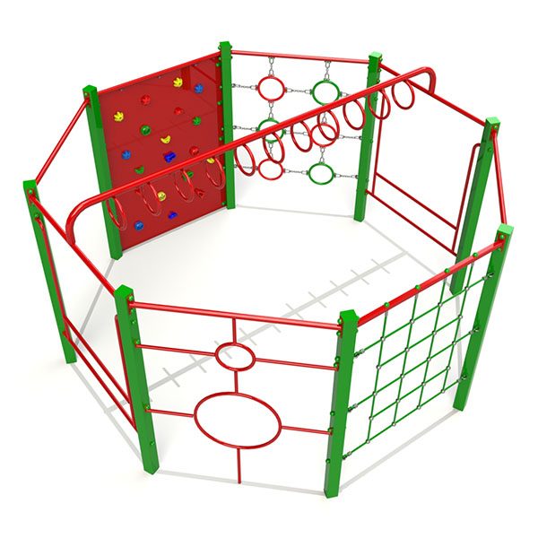 Octagonal Farndon Steel Climbing Frame