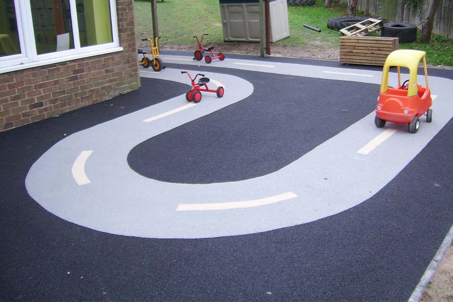 Wetpour Rubber & Bonded Rubber Mulch