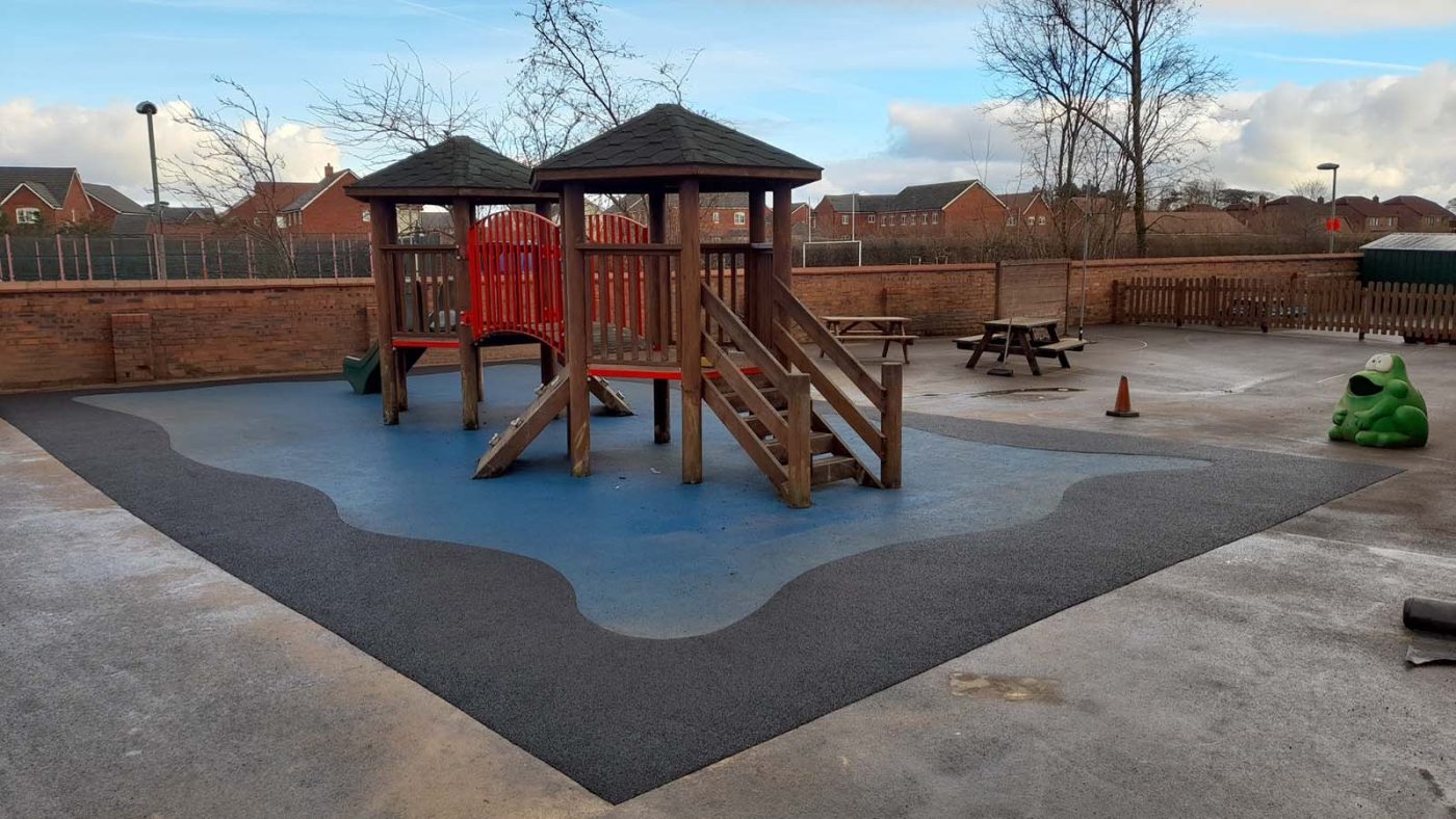 Wetpour Rubber Crumb Surface - Moulton School
