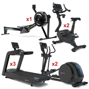 Cardio Bundle - 1 Rowing Machine, 2 Indoor Bikes, 3 Treadmills, 2 Cross Trainers