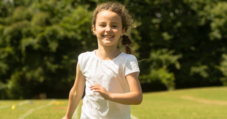 Girl running