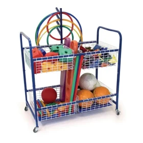 All purpose trolley filled with pe equipment