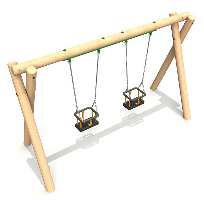 Timber Swing 2 x Cradle