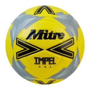 Mitre Impel One - Yellow/Grey - Size 4 - Pack of 12 Including Bag