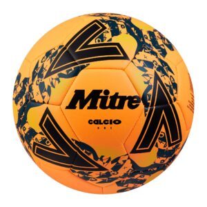 Mitre Calcio Football - Size 3 - Orange/Black/Teal