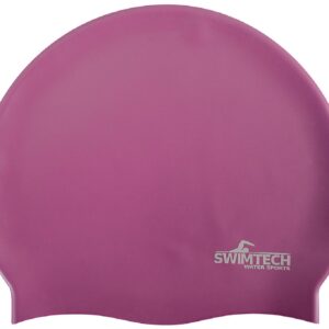 Swimtech Silicone Swim Cap - Purple