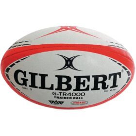 Gilbert G-TR4000 Rugby Ball - White/Red - Size 3