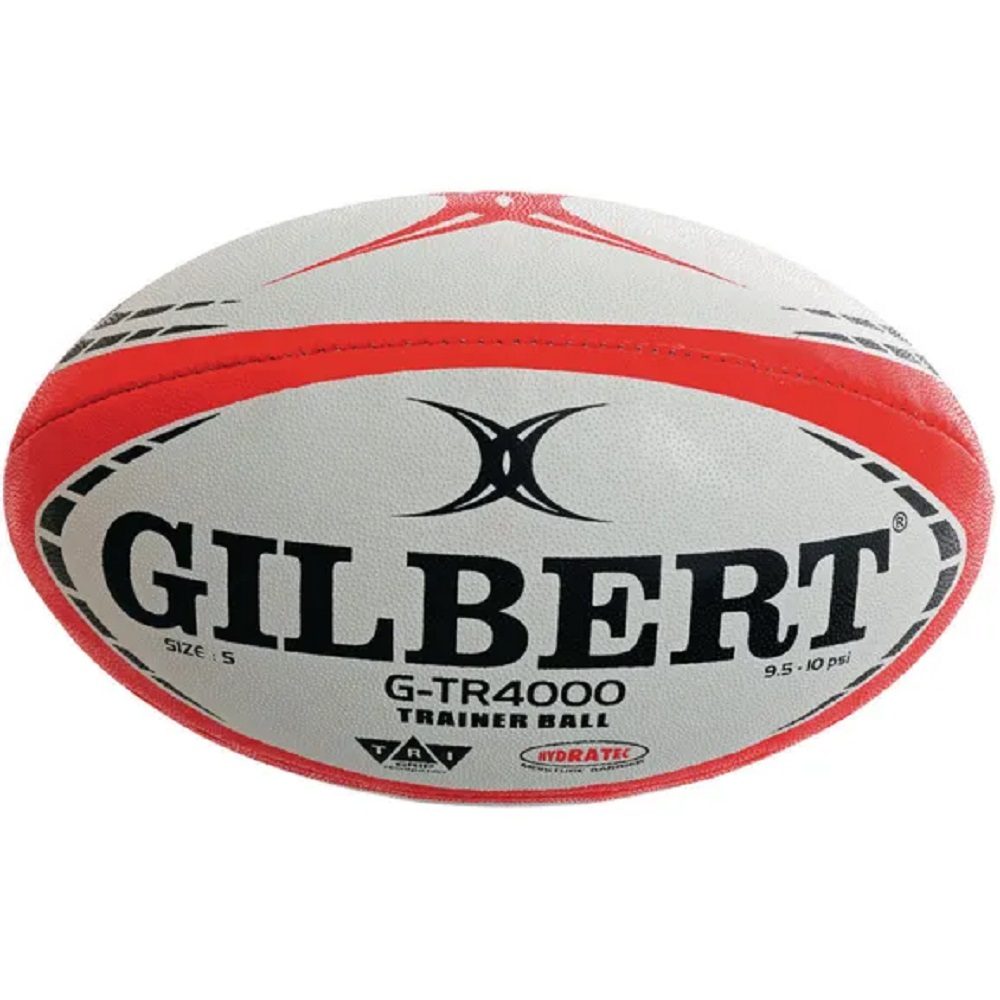 Gilbert G-TR4000 Rugby Ball - White/Red - Size 3