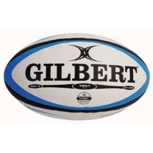 Gilbert Omega Rugby Ball - Blue/Black - Size 3