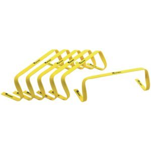 Precision Flat Hurdles - Pack of 6 - 6 Inches - Yellow