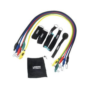 Urban Fitness 11pc Resistance Tube Set