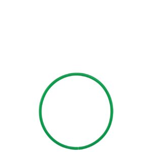 Hula Hoop - 460mm - Green