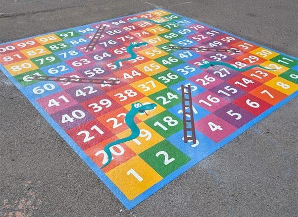 Playground Markings Installation - Charnock Hall