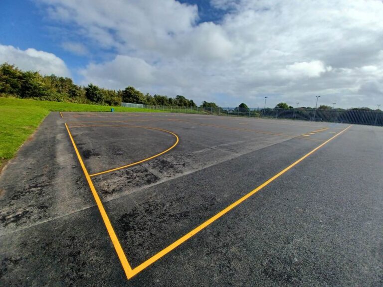 Playground Markings Installation - Risca Community Comp