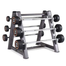 Rubber Covered Barbell Set