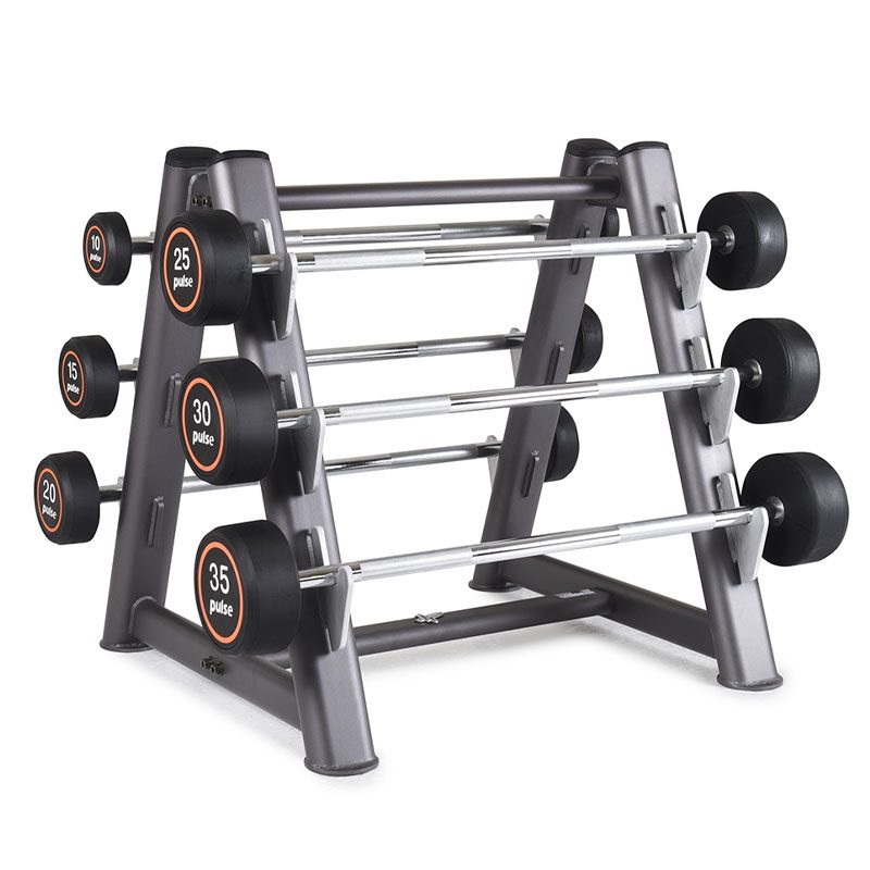 Rubber Covered Barbell Set