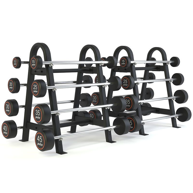 Rubber Covered Barbell Set - Image 2