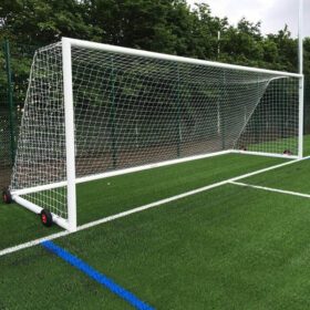 Senior Self-weighted Wheeled 24×8 Football Goal Package (2 Goals)
