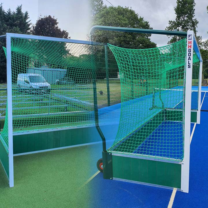 Two Standard Aluminium Hockey Goals