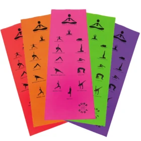 Foldable Travel Yoga Mat with Poses