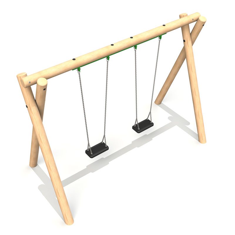 Timber Swing 2 x Flat Seat