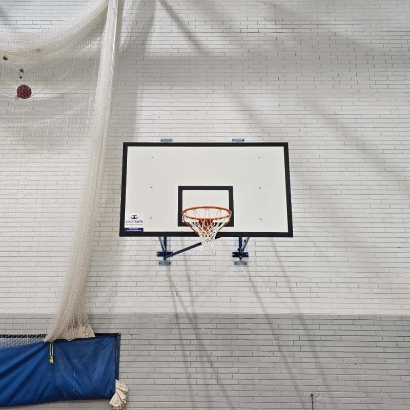 Sharpels school basketball goal