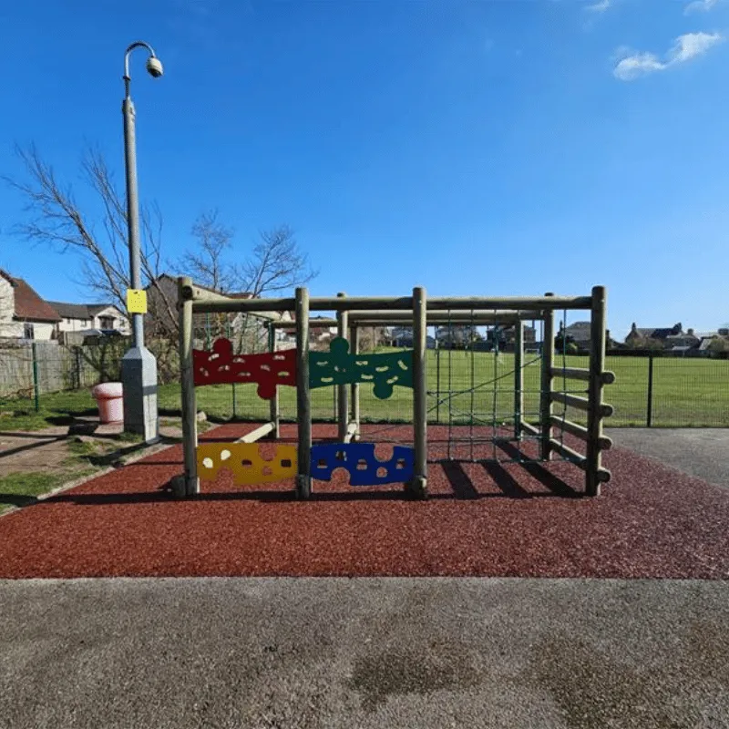 Rubber Mulch and frame installation