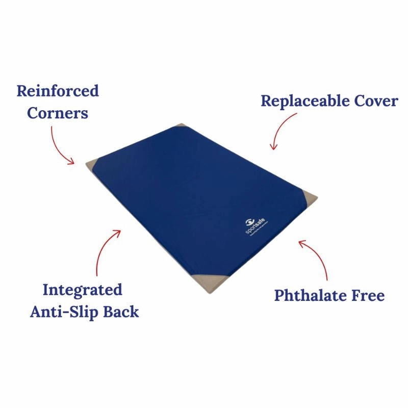 Gymnastics Mat with Replaceable Cover combines safety