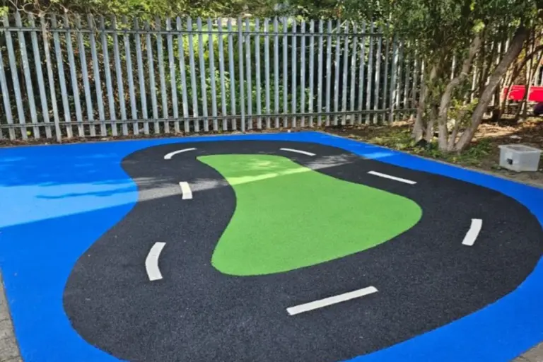 Wetpour Installation in primary school facility