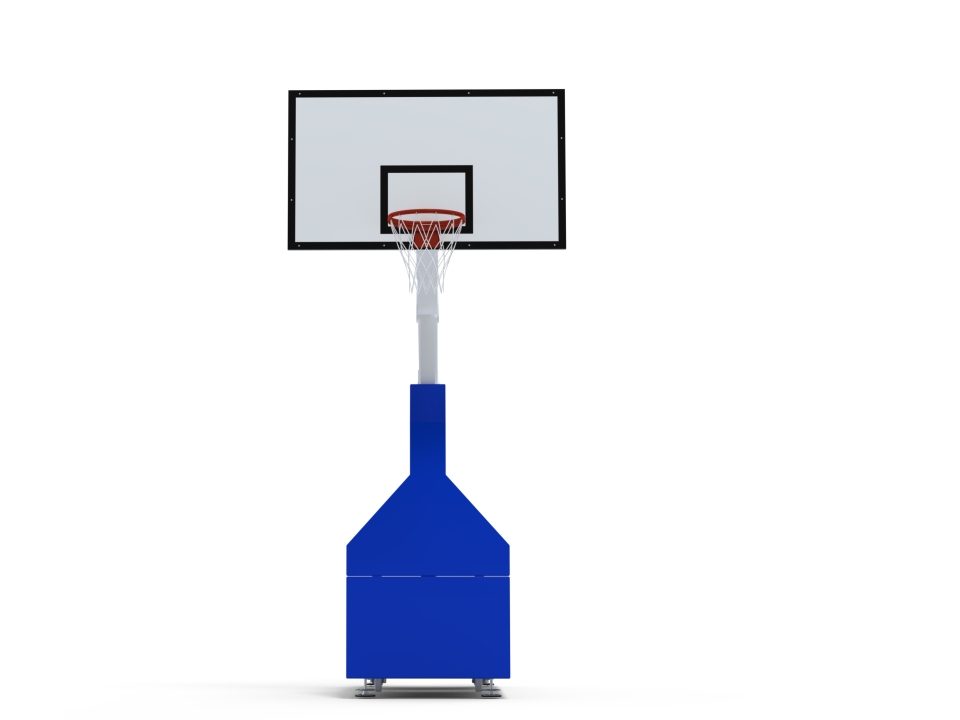 Mobile foldable competition basketball backstop, projection 1.2m - Image 5