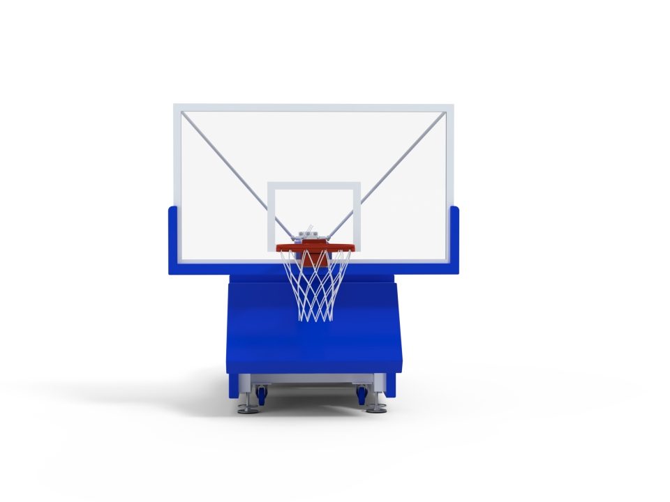 FIBA 5x5 basketball backstop Lvl 2 | Adjustable height | Projection 2.25m - Image 9