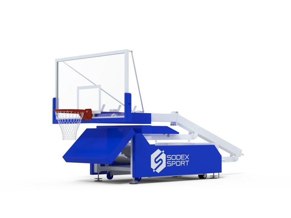 FIBA 5x5 basketball backstop Lvl 2 | Adjustable height | Projection 2.25m - Image 8
