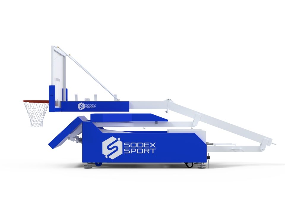 FIBA 5x5 basketball backstop Lvl 2 | Adjustable height | Projection 2.25m - Image 7
