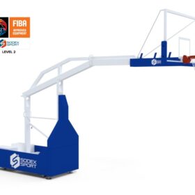 FIBA 5x5 basketball backstop Level 2 | Adjustable height | Projection 3.25m