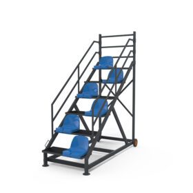 6-seat umpires stand with backrests