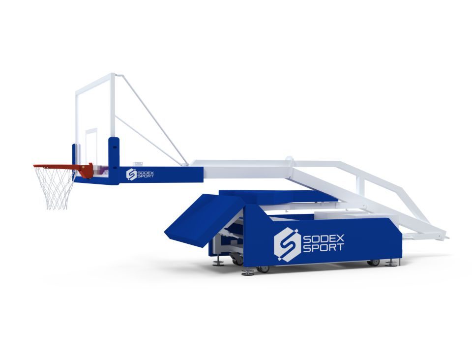 FIBA 5x5 basketball backstop Level 2 | Adjustable height | Projection 3.25m - Image 6
