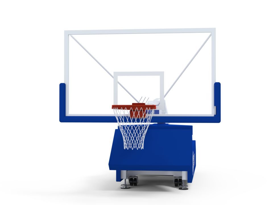 FIBA 5x5 basketball backstop Level 2 | Adjustable height | Projection 3.25m - Image 4