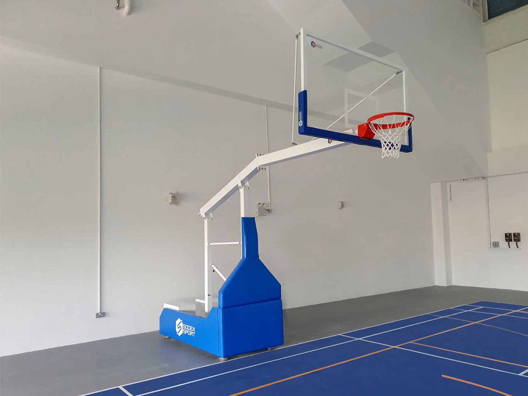 FIBA 5x5 basketball backstop Lvl 2 | Adjustable height | Projection 2.25m - Image 5