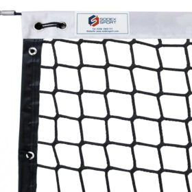 Braided Tennis Net - 45mm Single Mesh - Reinforced Outline