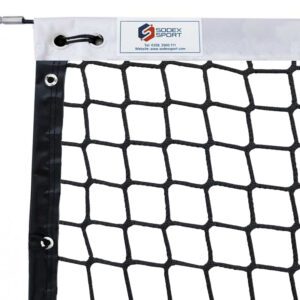 Braided Tennis Net - 45mm Single Mesh - Reinforced Outline