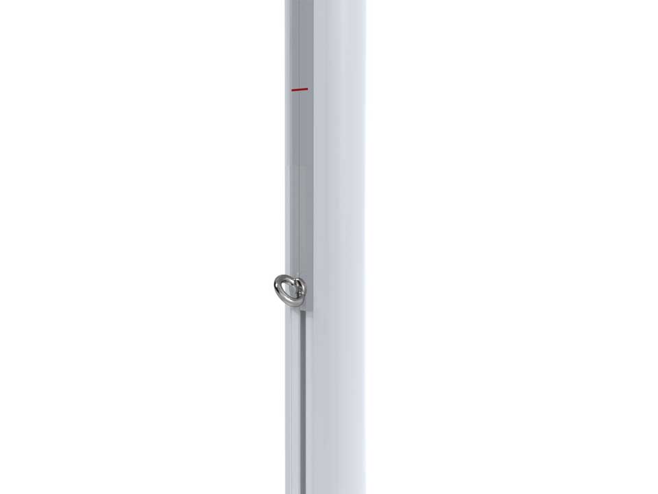 Aluminium volleyball post, manual tension system - Image 2