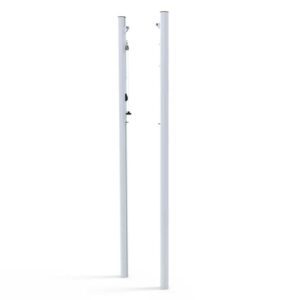 Aluminium volleyball post, manual tension system