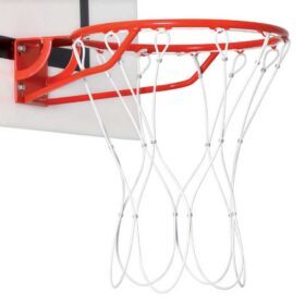 White rocfil basketball net, steel, Ø5mm