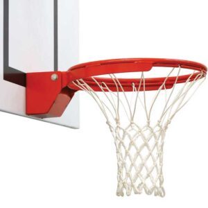 White antiwhip basketball net