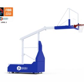 FIBA 5x5 basketball backstop Lvl 2 | Adjustable height | Projection 2.25m