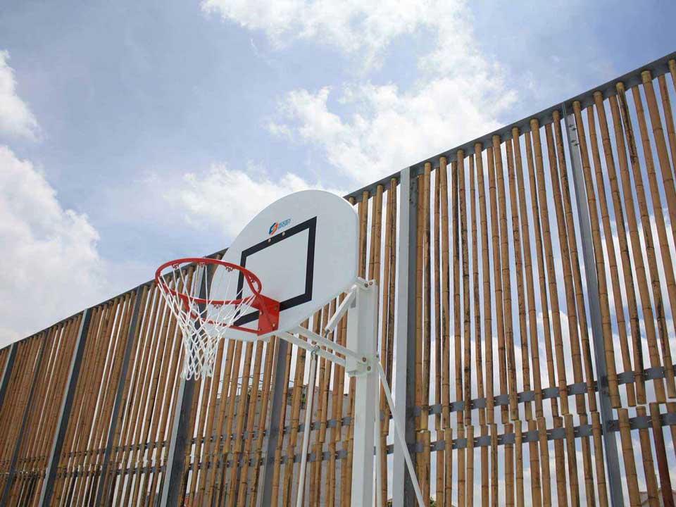 Fiberglass Fan Shaped Basketball Backboard - 1.12 x 0.78m - Image 3