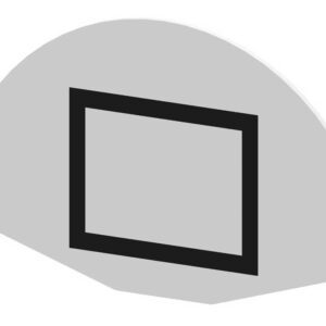 Fiberglass Fan Shaped Basketball Backboard - 1.12 x 0.78m
