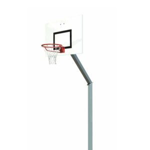 Socketed Basketball Hoop, 1.20m Projection, 2.60m Rim Height