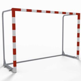 Handball foldable goal | Socketed | Aluminium front frame