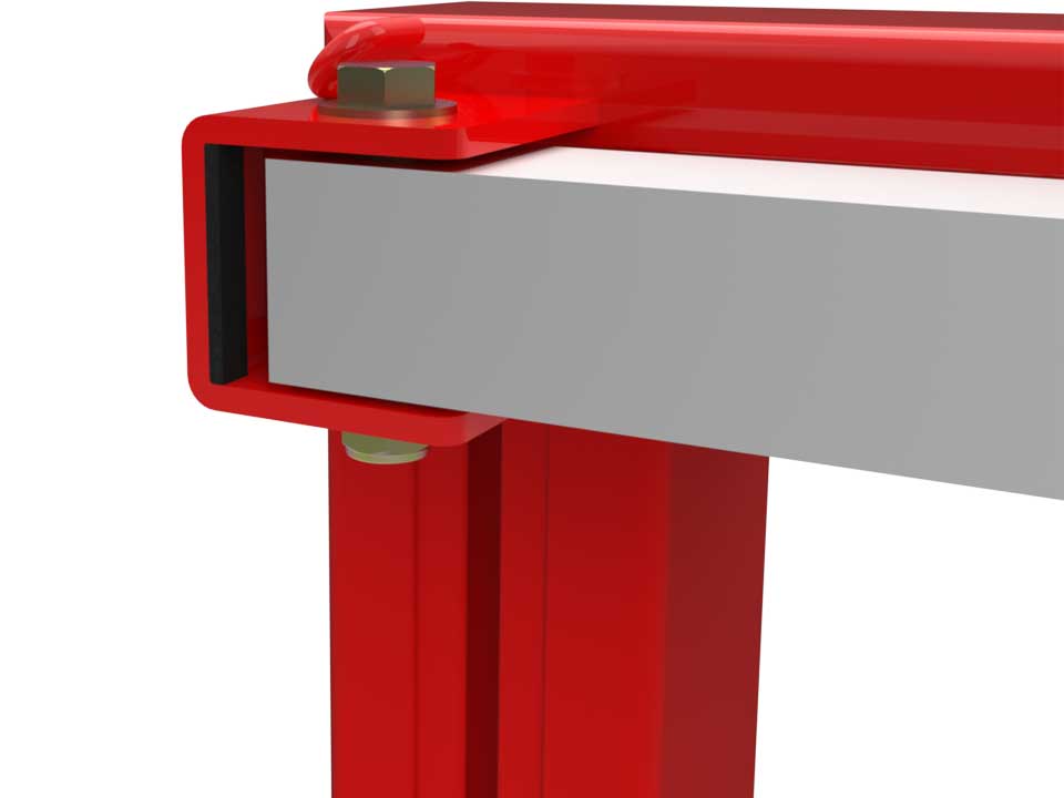 Handball foldable goal | Socketed | Aluminium front frame - Image 5